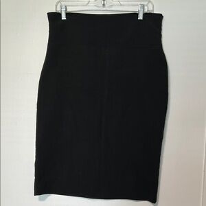 Black Knee-Length Pencil Skirt for Work